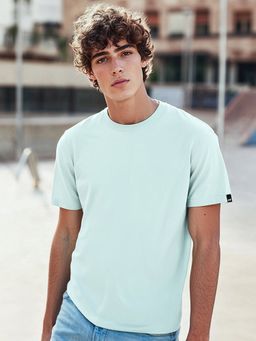 Bewakoof - Men's Aqua Green T-shirt