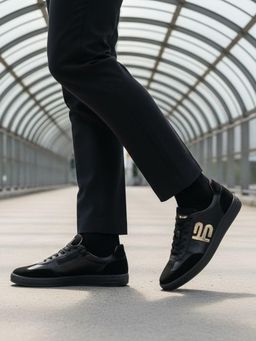 BAGATT - Staz Women Black Leather Lifestyle Sneakers