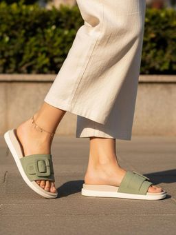 BAGATT - Becca Women Green Flatforms Sandals