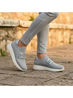 BAGATT - Carini Womens Light Grey Slip On Sneakers