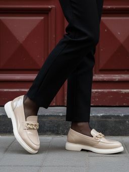 BAGATT - Georgia Beige Women Loafers Slip-Ons