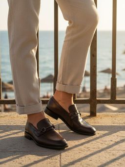 Bugatti - Mansueto Flex Revo Bordo Men Formal Slip-on Bit Loafers