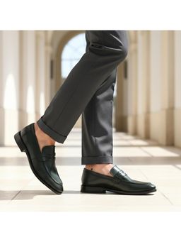 Bugatti - Mansueto Flex Revo Dark Green Men Formal Slip-on Penny Loafers
