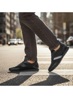 Bugatti - Thorello Black Men Leather Sneakers