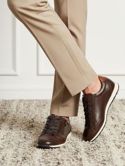 Bugatti - Thorello Brown Men Leather Sneakers