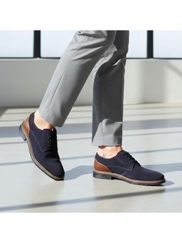 Bugatti - Merlo Dark Blue Men Derby Formal Shoes