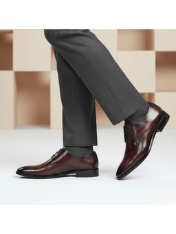 Bugatti - Rico Flex Burgundy Men Formal Derbies
