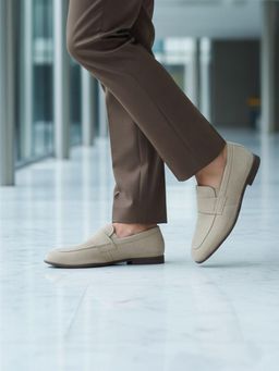 Bugatti - Tryst Beige Men Penny Formal Loafers