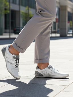 Bugatti - Canario White Men Stitched Sneakers
