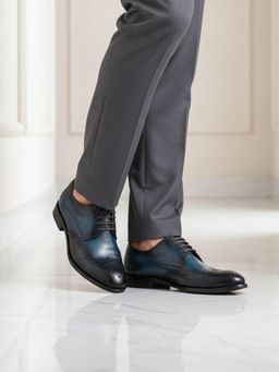 Bugatti - Livorno Flex Evo Blue Men Formal Brogues