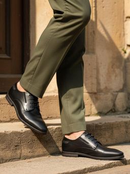 Bugatti - Menello Black Men Formal Derbies