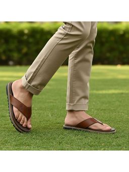 Bugatti - Limon Brown Men Thong Sandals