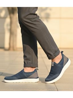 Bugatti - Astra Blue Mens Casual Slip On Sneakers