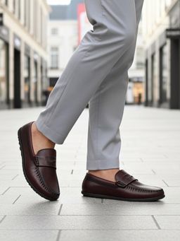 Bugatti - Linex Mid Brown Mens Drivers Slip On Loafers