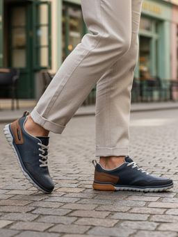 Bugatti - Samana Dark Blue Synthetic Mens Lifestyle Sneakers