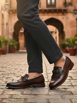 Bugatti - Liverta Flex Evo Dark Brown Men Kiltie Formal Loafers