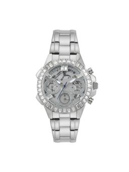 Guess - Women Silver Round Stainless Steel Dial Analog Watch-GW0366L1