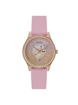 Guess - Women Rose Gold Round Stainless Steel Dial Analog Watch-GW0530L4