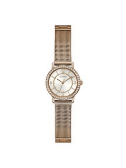 Guess - Women White Round Stainless Steel Dial Analog Watch-GW0534L3