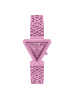 Guess - Women Pink Triangle Polycarbonate Dial Analog Watch-GW0543L2