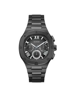 Guess - Men Black Square Stainless Steel Dial Analog Watch-GW0572G3