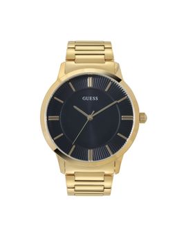 Guess - Men Black Round Stainless Steel Dial Analog Watch-U0990G6M