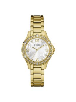 Guess - Women White Round Stainless Steel Dial Analog Watch-U1349L2M