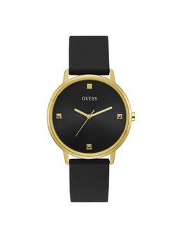 Guess - Women Black Round Stainless Steel Dial Analog Watch-U1361L3M