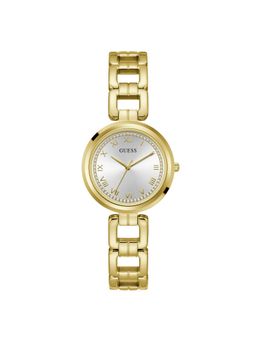 Guess - Women Silver Round Stainless Steel Dial Analog Watch-U1387L2M