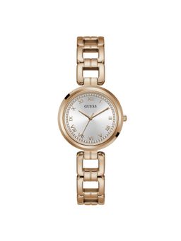 Guess - Women Silver Round Stainless Steel Dial Analog Watch-U1387L3M