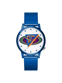 Guess - Unisex White Round Polycarbonate Dial Analog Watch-V1049M1