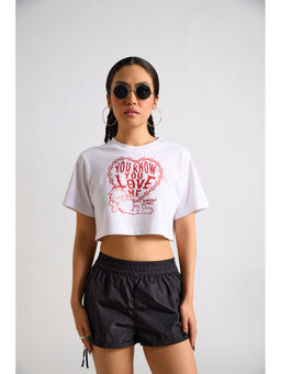 The Clothing Factory - Garfield You Know You Love Me Crop T-Shirt