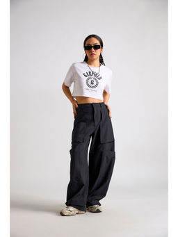 The Clothing Factory - Garfield Athletic Department Crop T-Shirt