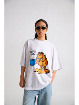 The Clothing Factory - Garfield Insert Coffee To Begin Oversized T-Shirt