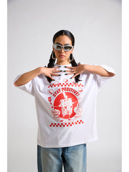 The Clothing Factory - Stay Positive Oversized T-Shirt