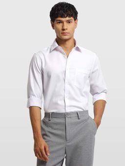 Arrow - Purple Cotton Textured Shirt