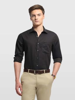 Arrow - Brown Cotton Textured Shirt