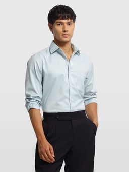 Arrow - Green Cotton Textured Shirt
