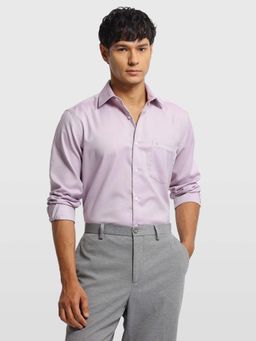 Arrow - Purple Cotton Textured Shirt