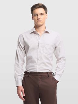 Arrow - Beige Cotton Textured Shirt