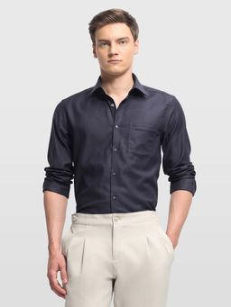 Arrow - Grey Cotton Textured Shirt