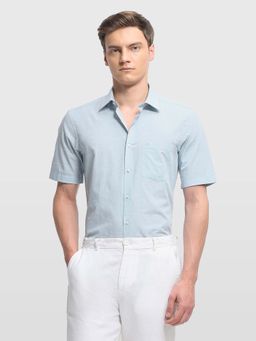 Arrow - Green Polyester Checks Shirt