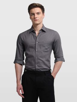 Arrow - Grey Cotton Printed Shirt