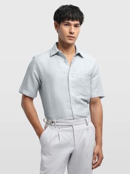 Arrow - Grey Linen Textured Shirt
