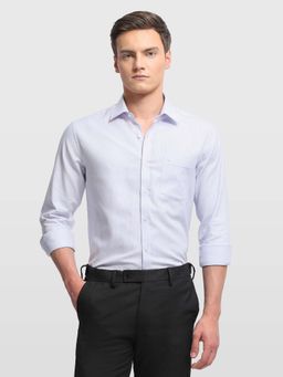 Arrow - Purple Viscose Textured Shirt