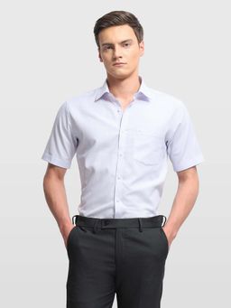 Arrow - Purple Viscose Textured Shirt
