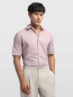 Arrow - Orange Viscose Checks Shirt