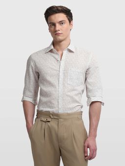 Arrow - Beige Cotton Printed Shirt