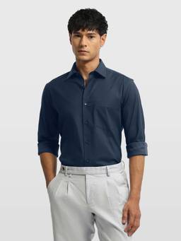 Arrow - Blue Cotton Solid Shirt