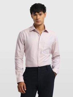 Arrow - Orange Cotton Textured Shirt